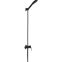 vidaXL Doucheset Zwart G 1 / 2 inch Koper