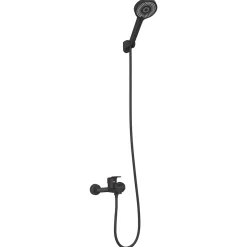 vidaXL Doucheset Zwart G 1/2 inch