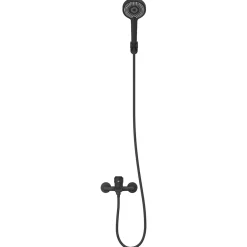 vidaXL Doucheset Zwart G 1/2 inch