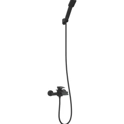 vidaXL Doucheset Zwart G 1/2 inch