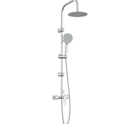 vidaXL Douchesysteem Chroom Roestvrij staal 21 x 48 x 112 cm