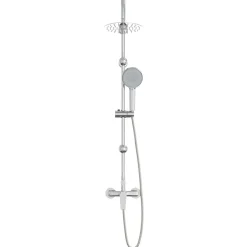 vidaXL Douchesysteem Chroom Roestvrij staal 21 x 48 x 112 cm