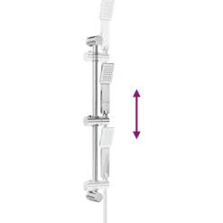 vidaXL Douchesysteem set Chroom 70 cm Roestvrij staal