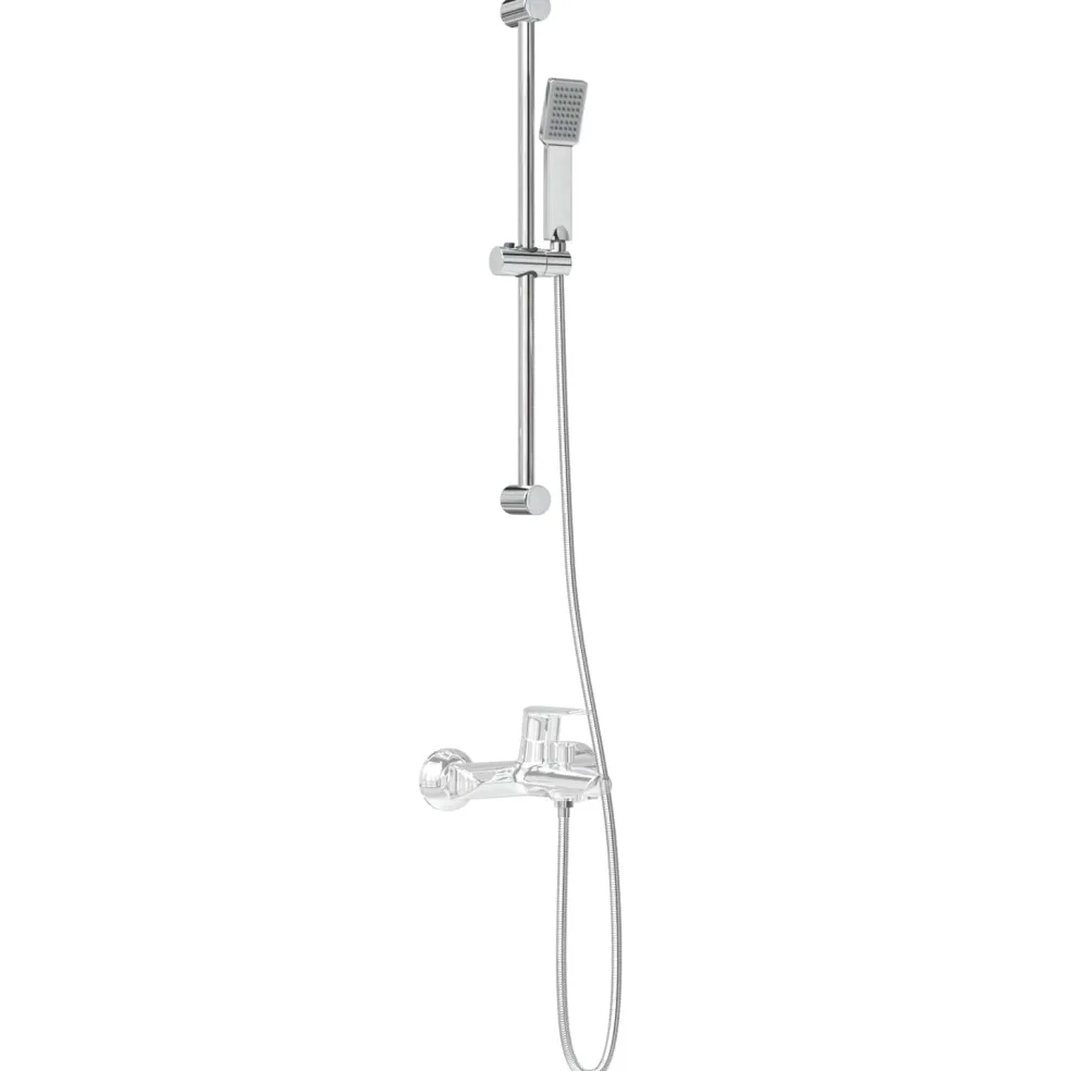 vidaXL Douchesysteem set Chroom 70 cm Roestvrij staal