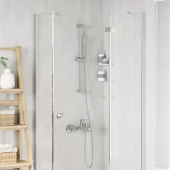 vidaXL Douchesysteem set Chroom 70 cm Roestvrij staal