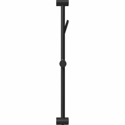 vidaXL Douchesysteem set Zwart 70 cm Roestvrij staal