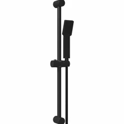 vidaXL Douchesysteem set Zwart 70 cm Roestvrij staal