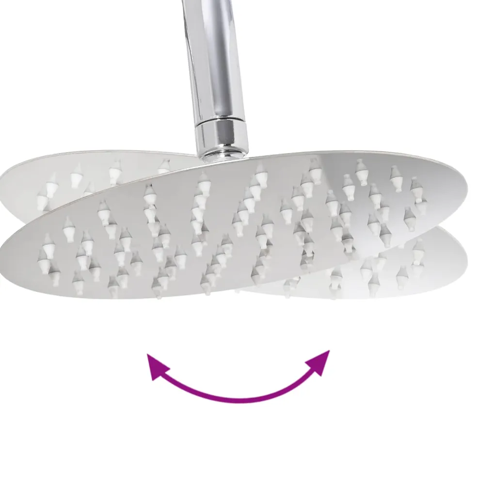 vidaXL Douche systeem zilver 47 x 20 x 95 cm Roestvrij staal