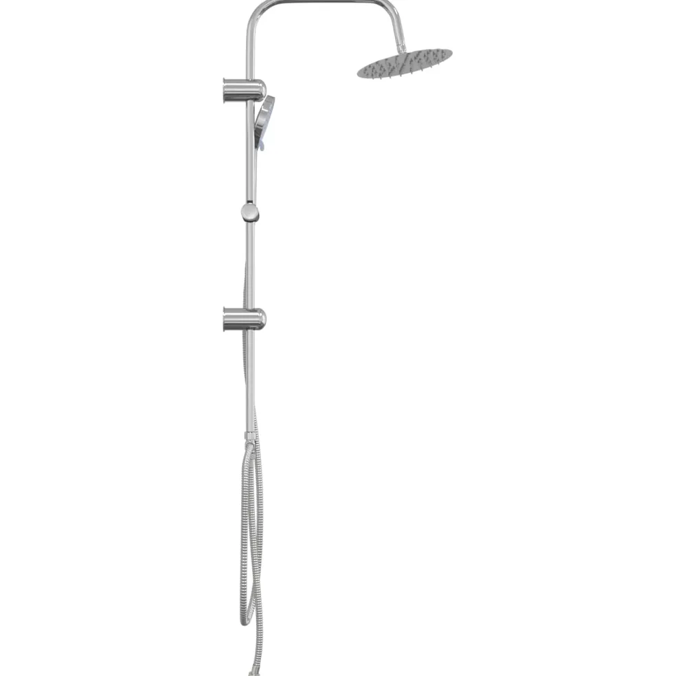 vidaXL Douche systeem zilver 47 x 20 x 95 cm Roestvrij staal