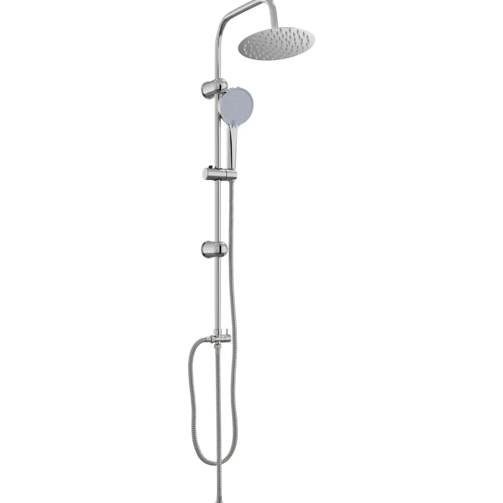 vidaXL Douche systeem zilver 47 x 20 x 95 cm Roestvrij staal