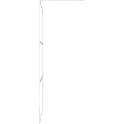 vidaXL Douchewanden zilver 80 x 195 cm Glas en Aluminium