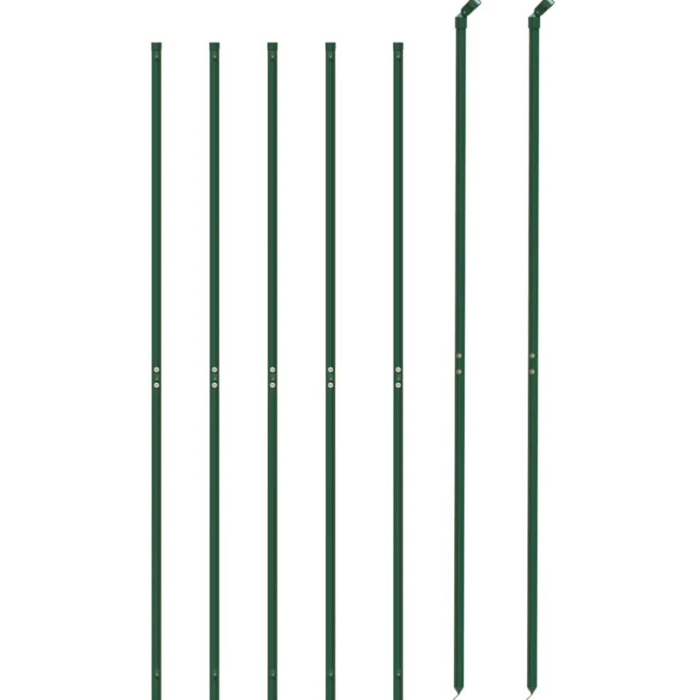 vidaXL Draadgaashek met flens 2,2x10 m groen
