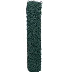 vidaXL Draadgaashek 2 x 10 m Staal Groen