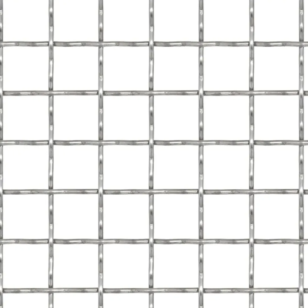 vidaXL Draadhek geweven gaas 50x50 cm 11x11x2 mm roestvrij staal