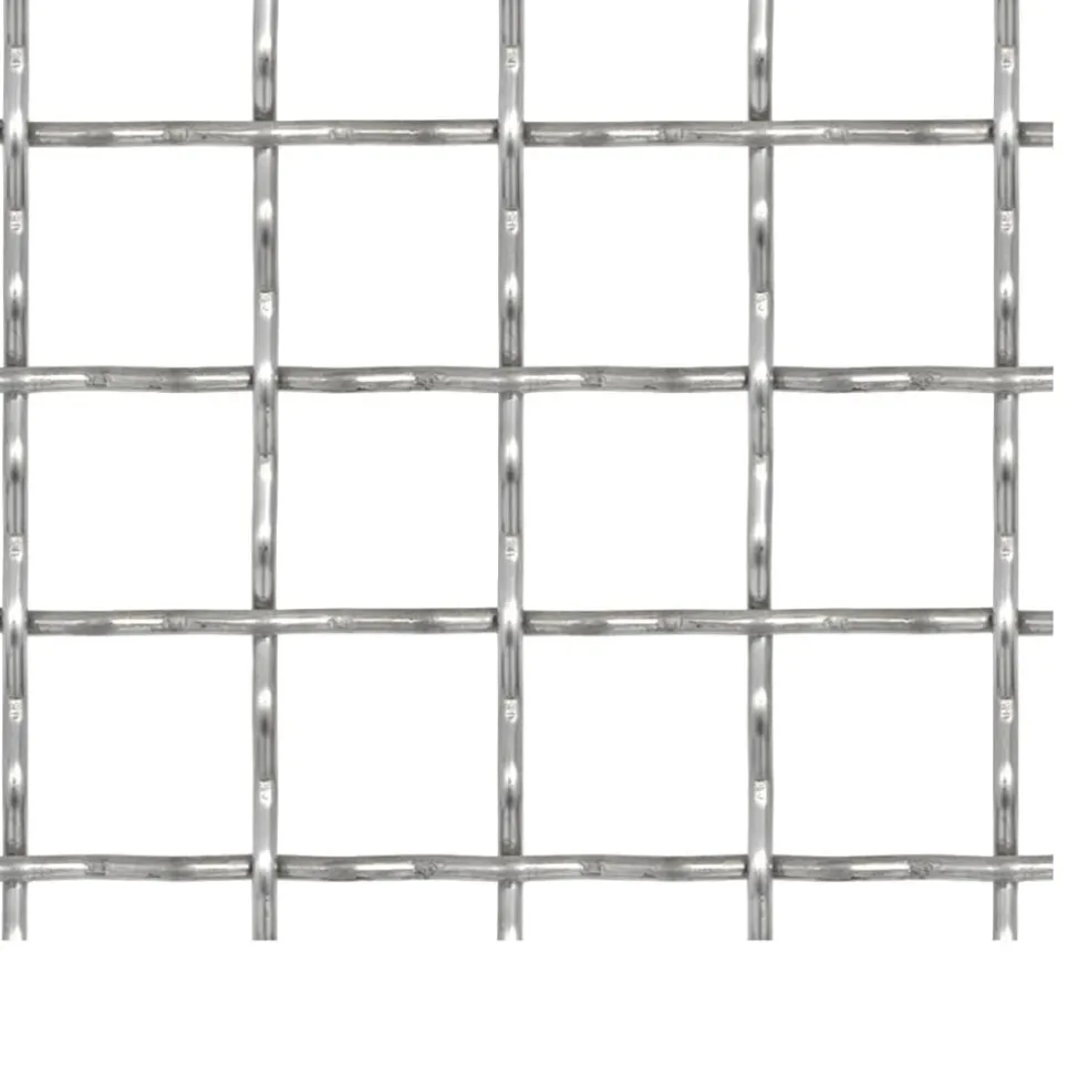 vidaXL Draadhek geweven gaas 50x50 cm 11x11x2 mm roestvrij staal