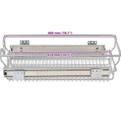 vidaXL Draadmanden uittrekbaar 2 st 300 mm zilverkleurig