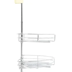 vidaXL Draadmand keuken 2-laags 180 graden 75x38x80 cm zilverkleurig