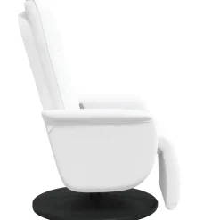 vidaXL Draaibare Massagestoel Wit 71 x 90 x 105 cm Nep Leer