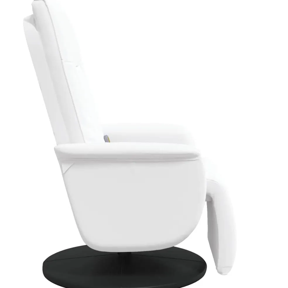 vidaXL Draaibare Massagestoel Wit 71 x 90 x 105 cm Nep Leer
