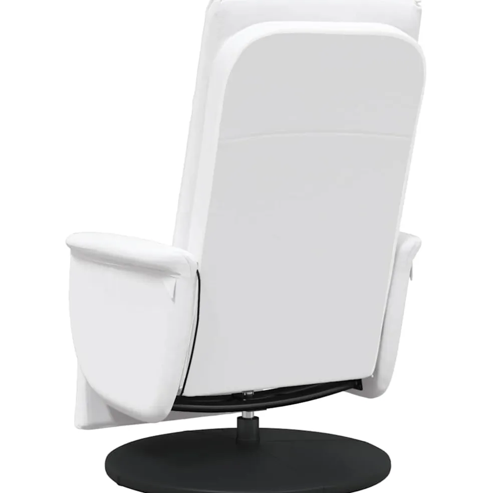vidaXL Draaibare Massagestoel Wit 71 x 90 x 105 cm Nep Leer