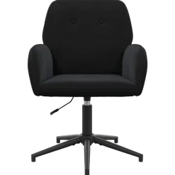 vidaXL Draaiende Bureaustoelen 2 st 54 x 55 x 90 cm Zwart fluweel