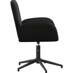 vidaXL Draaiende Bureaustoelen 2 st 54 x 55 x 90 cm Zwart fluweel