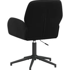 vidaXL Draaiende Bureaustoelen 2 st 54 x 55 x 90 cm Zwart fluweel