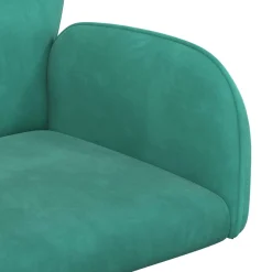 vidaXL Draaiende Bureaustoelen 2 st 54 x 55 x 90 cm Turquoise fluweel