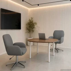 vidaXL Draaiende Bureaustoelen 2 st 54 x 58 x 90 cm Donkergrijs Stof