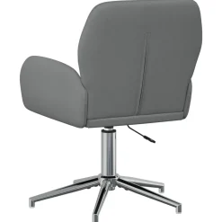 vidaXL Draaiende Bureaustoelen 2 st 54 x 58 x 90 cm Donkergrijs Stof