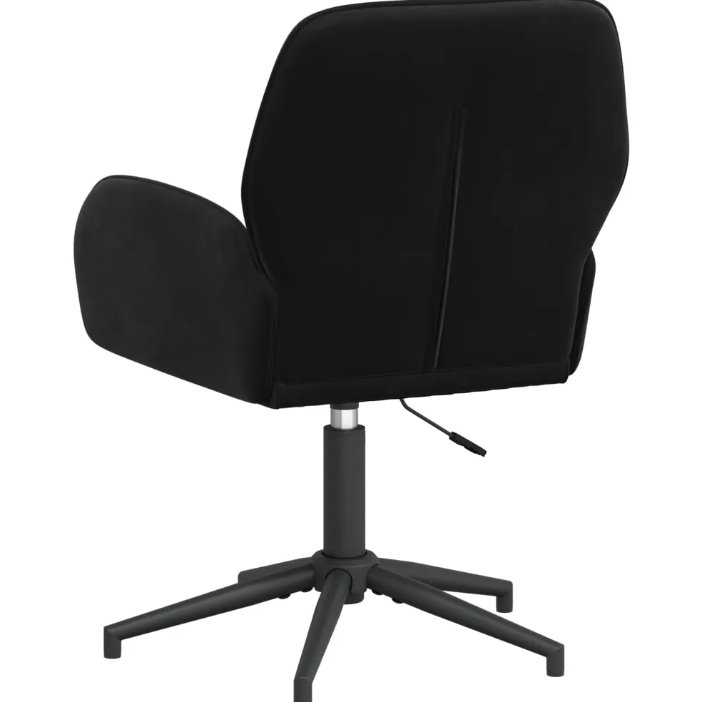 vidaXL Draaischrijfstoel 54 x 55 x 90 cm Zwart fluweel