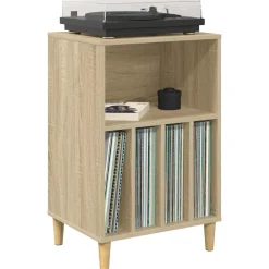 vidaXL Draaitafelstand Sonoma Eiken 47 x 39,5 x 74,5 cm Bewerkt hout