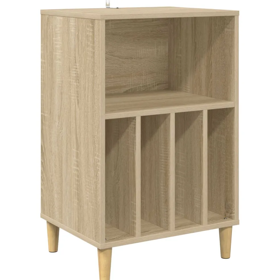 vidaXL Draaitafelstand Sonoma Eiken 47 x 39,5 x 74,5 cm Bewerkt hout