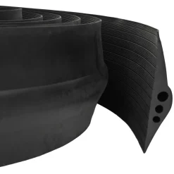 vidaXL Drempelprofiel voor garagedeur Zwart 74 x 20 mm 1 m EPDM-rubber