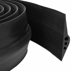 vidaXL Drempelprofiel voor garagedeur Zwart 78 x 14 mm 1 m EPDM-rubber