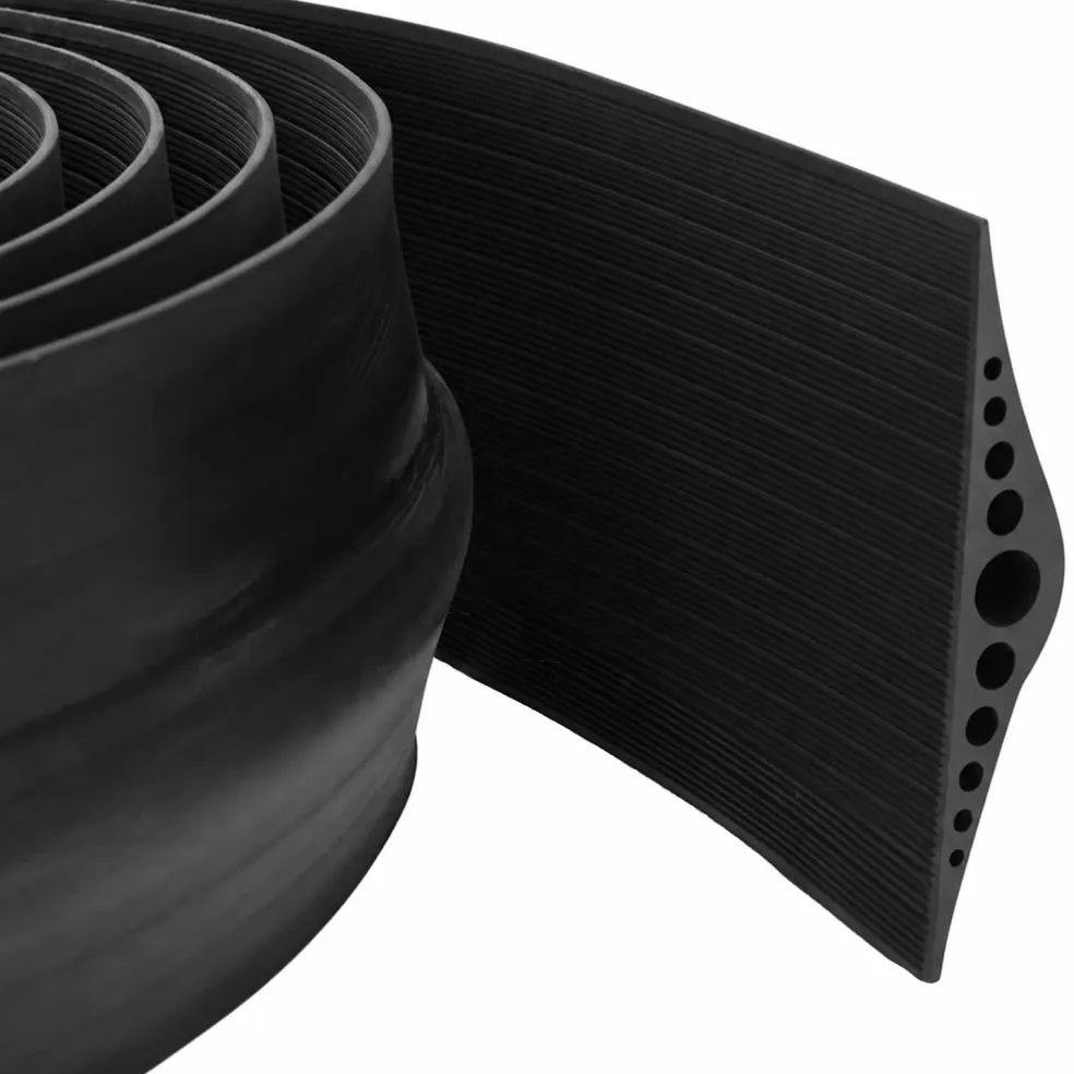 vidaXL Drempelprofiel voor garagedeur 155 x 28 mm 1 m EPDM-rubber
