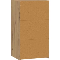 vidaXL Dressoir Artisanaal eiken 50 x 41 x 93 cm Bewerkt hout