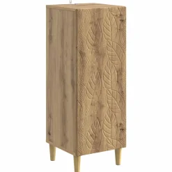 vidaXL Dressoir Artisanaal eiken 33 x 34,5 x 90 cm Bewerkt hout