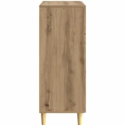 vidaXL Dressoir Artisanaal eiken 33 x 34,5 x 90 cm Bewerkt hout
