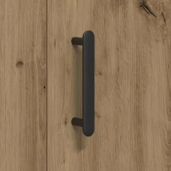 vidaXL Dressoir Artisan Eiken 90 x 34 x 80 cm Bewerkt hout