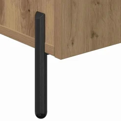 vidaXL Dressoir Artisan Eiken 90 x 34 x 80 cm Bewerkt hout