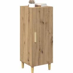 vidaXL Dressoir Artisan Eiken 34,5 x 34 x 90 cm Bewerkt hout