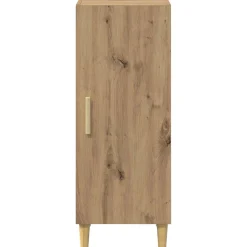 vidaXL Dressoir Artisan Eiken 34,5 x 34 x 90 cm Bewerkt hout