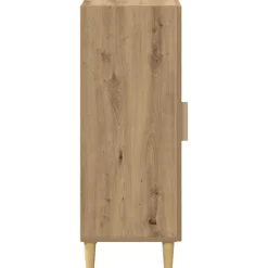 vidaXL Dressoir Artisan Eiken 34,5 x 34 x 90 cm Bewerkt hout