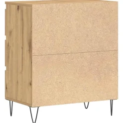 vidaXL Dressoir Artisan Eiken 60 x 35 x 70 cm Bewerkt hout