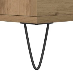 vidaXL Dressoir Artisan Eiken 60 x 35 x 70 cm Bewerkt hout