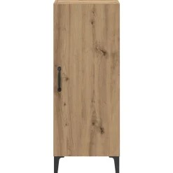 vidaXL Dressoir Artisan Eiken 34,5 x 34 x 90 cm Bewerkt hout