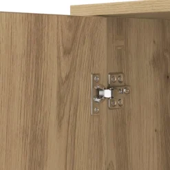 vidaXL Dressoir Artisan Eiken 100 x 33 x 75 cm Bewerkt hout