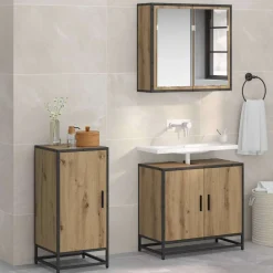 vidaXL Dressoir Artisan Eiken 35,5 x 35 x 76 cm