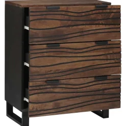vidaXL Dressoir Bruin 60 x 33.5 x 75 cm Massief mangohout